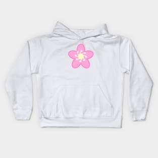 Pink Cherry Blossom Sakura Flower in White Kids Hoodie